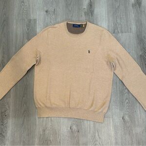 Ralph Lauren Men's Beige Crewneck Sweater